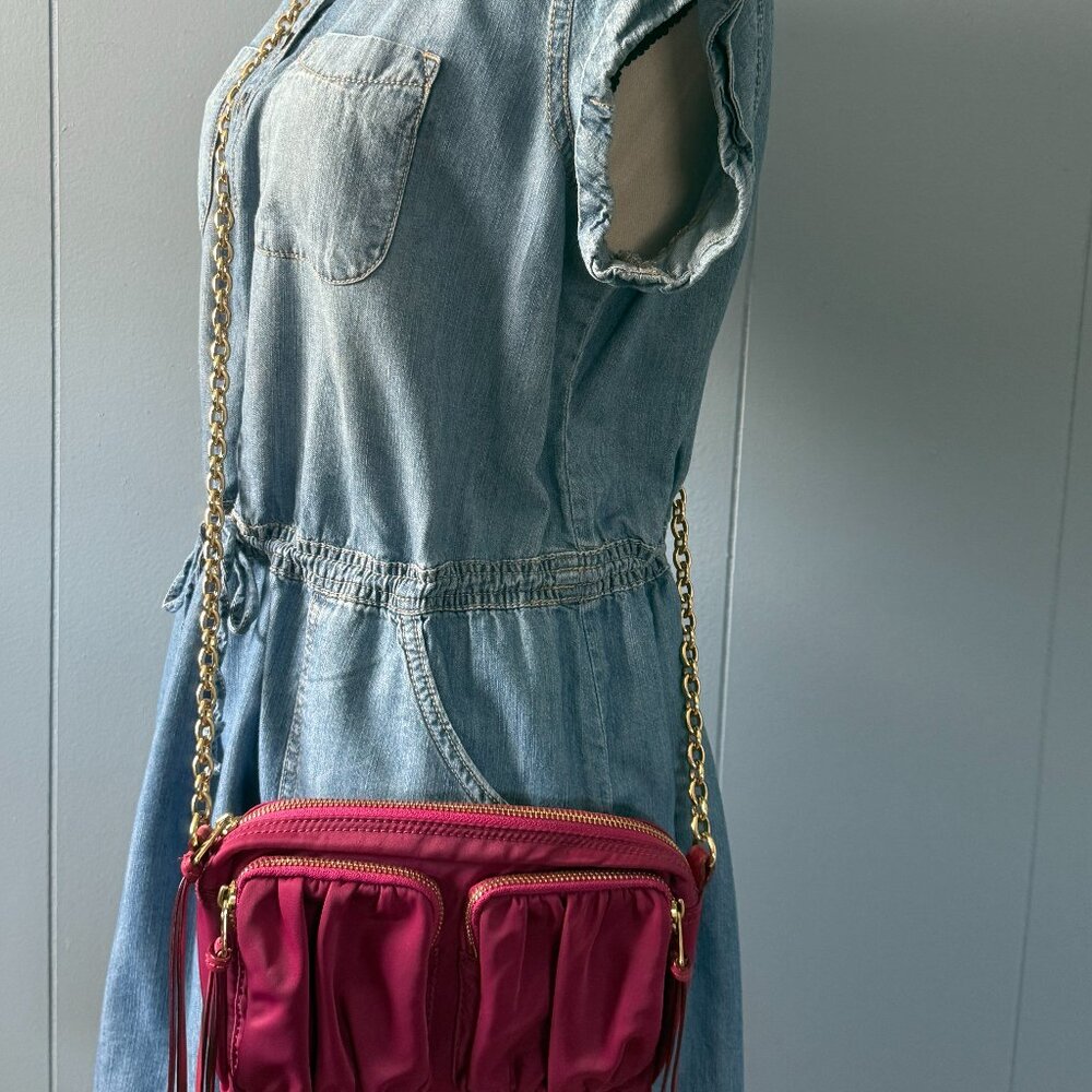 MZ WALLACE penny pink crossbody bag